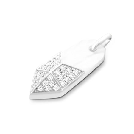 Pendentif nacre Ma Babouche pavé